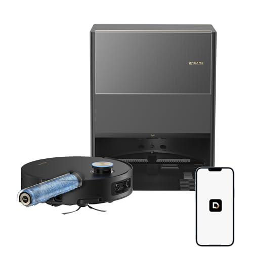 DREAME Aqua10 Ultra Roller Robot Vacuum and Mop & 30,000Pa Suction, Self-Cleaning Dock & Extending Roller Mop, Heat-Washes & Dries, Carpet Protection, AI Camera & LiDAR Avoidance Tech, Voice Control